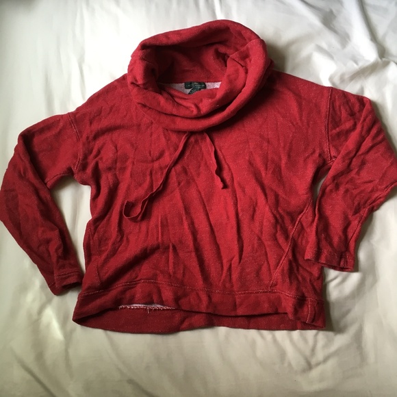 Red Flecked Ralph Lauren Cowel Sweatshirt - Picture 1 of 6